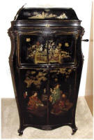 Japanese Figures over black finish example